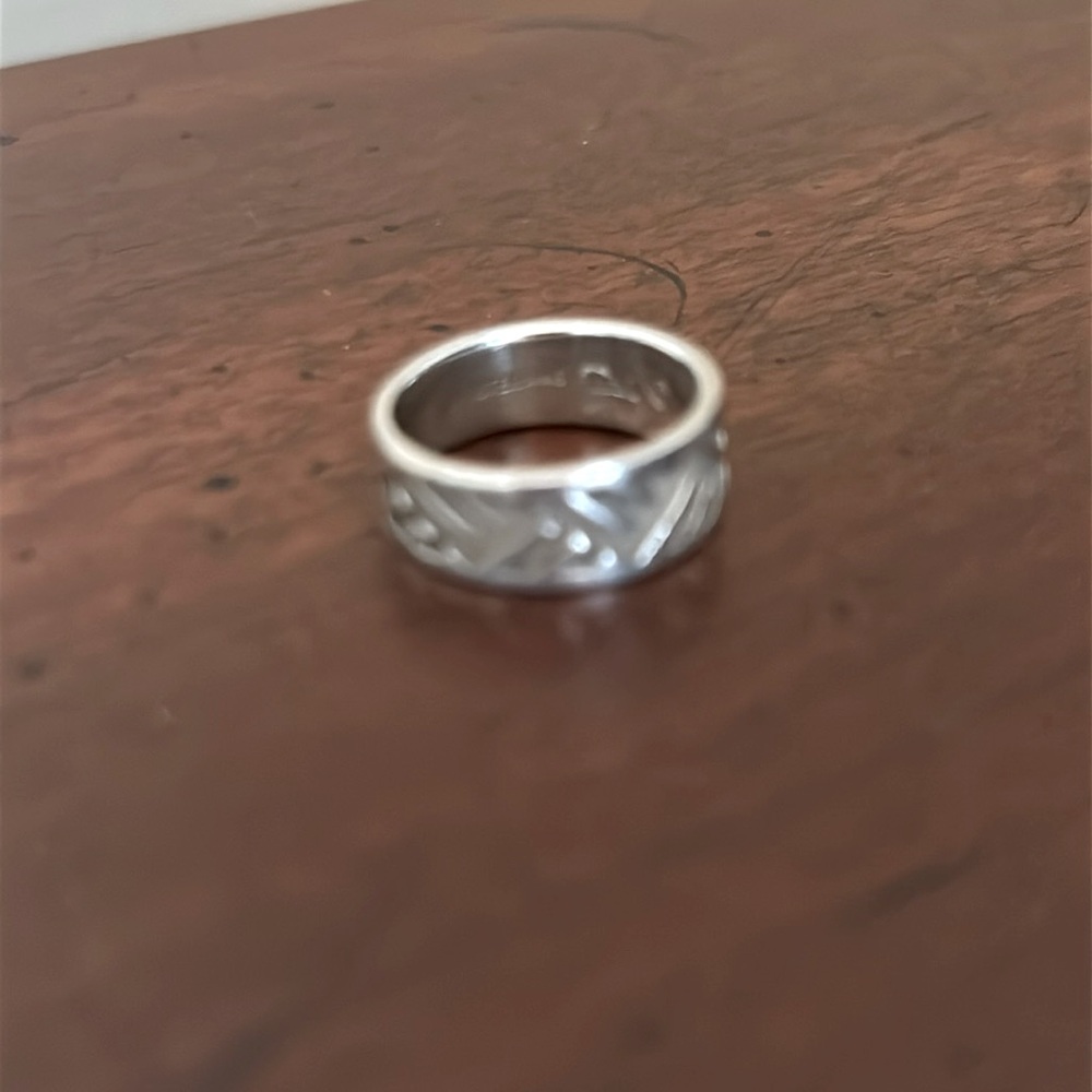 Sterling silver 5mm thick band/ring